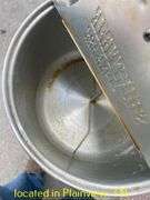 POTS AND PANS/LOCKING CAKE PLATTER/PERKALATOR/TUPPERWARE BOWLS/KNIVES/VEGETABLE SLICER