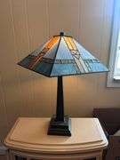 TIFFANY STYLE DESK LAMP-SQUARE