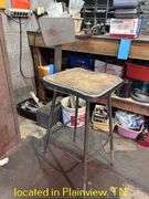 METAL SHOP STOOL