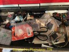 CRAFTSMAN DOUBLE STACK TOOLBOX WITH MISC FASTENERS