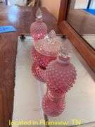 PINK BUBBLE VANITY SET 4" TALL