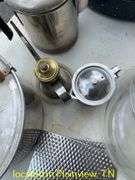 POTS AND PANS/LOCKING CAKE PLATTER/PERKALATOR/TUPPERWARE BOWLS/KNIVES/VEGETABLE SLICER