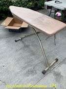 VINTAGE IRON AND IRONING BOARD