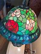 TIFFANY STYLE DESK LAMP-ROUND