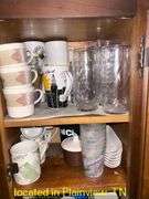 ASST CUPS/GLASSWARE/PLATES/BOWLS/KNIVES/VASES/