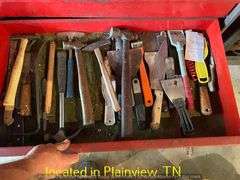SNAP ON DOUBLE STACK TOOLBOX WITH MISC TOOLS
