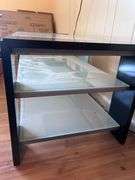 GLASS TOP TV MEDIA TABLE 50X21X20