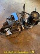 CRAFTSMAN 4"  BELT SANDER & SEARS ROUTER-ALL POWERED ON