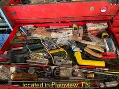 SNAP ON DOUBLE STACK TOOLBOX WITH MISC TOOLS