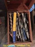 BOX OF LARGE DRILL BITS