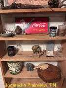 WOODEN SHELF AND ALL CONTENTS 60X70X7.5