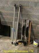 QTY (2) TRUCK STEP BARS/(2) GALVANIZED TRACTION PLATES/(2) BED RAILS