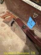 WOOD TOOL BOX WITH ASST TOOLS