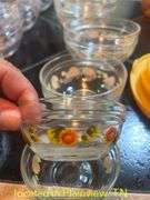 SETS OF GLASS CONTAINERS AND PLASTIC LIDS