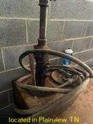 29"X29"X36" FUEL TRANSFER TANK WITH OLD PUMP