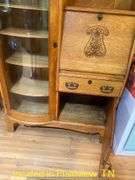 28X14X68 SIDE BY SIDE SECRETARY DESK WITH KEY