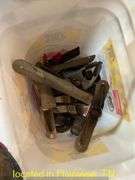 BUCKET OF CLAMPS