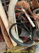 QTY (7) BOXES OF MISC ELECTRICAL WIRES & FITTINGS/PLUMBING-CABINET NOT INCLUDED