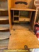 28X14X68 SIDE BY SIDE SECRETARY DESK WITH KEY