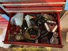CRAFTSMAN DOUBLE STACK TOOLBOX WITH MISC FASTENERS