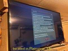 SAMSUNG 38X22 TV WITH REMOTE-POWERED ON