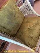 UPHOLSTERED CHAIR 34"H/PADDED STOOL 17.5"H/STOOL 16X14X13