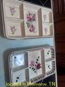 VINATGE PYREX/PLASTIC CHARGERS&SERVING TRAYS/CASSEROLE DISH/2CHEESE BOARDS/CUTTING BOARDS