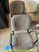 QTY (2) OFFICE CHAIRS-NEEDS CLEANED