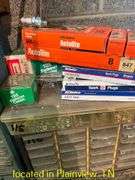 QTY (5) PLASTIC BOLT BINS WITH CONTENTSBUSS FUSES CABINET