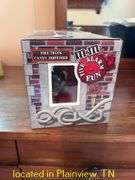 UNOPENED M & M LIMITED EDITION COLLECTIBLE FIRETRUCK CANY DISPENSER