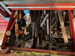 CRAFTSMAN DOUBLE STACK TOOLBOX WITH MISC FASTENERS