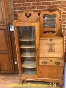28X14X68 SIDE BY SIDE SECRETARY DESK WITH KEY