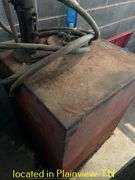 29"X29"X36" FUEL TRANSFER TANK WITH OLD PUMP