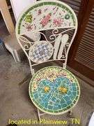 24" OUTDOOR BISTRO TABLE WITH 2 CHAIRS