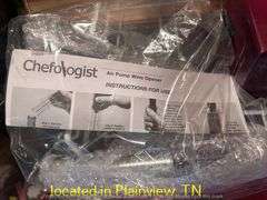 STEMMED GLASSWARE/PLASTIC SHOTGLASSES/ICE BUCKET/VINOMAX TRIPLE AERATION/AIR PUMP WINE OPENER