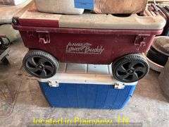 QTY (2) COLEMAN COOLERS/LAWN BUDDY/MISC MISC ROPE
