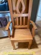 CUSTOM MADE HALL TREE WITH SEAT AND MIRROR 24WX15DX77H