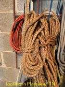 LOT OF NYLON & GRASS ROPES--RACK NOT INCLUDED