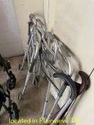 (2) COLLAPSIBLE WALKERS/WHEELCHAIR/(3) WALKING CANES