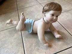 LEE MIDDLETON ORIGINAL DOLLS AND CERAMIC CRAWLING BOY DOLL
