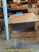 16" RAILROAD TRACK ANVIL/16" PIECE OF RAILROAD TRACK/14" PIECE OF I-BEAM