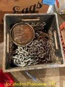 CRATE OF MISC CHAINS