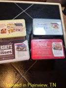 QTY (4)  UNOPENED RECIPE CARD SETS