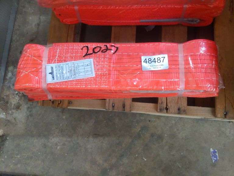 QTY (2) UNUSED 5" WEBBING SLINGS