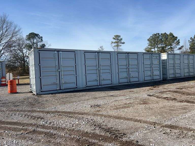 40' HQ SHIPPING CONTAINER WITH 4SIDE DOORS & 1REAR DOOR