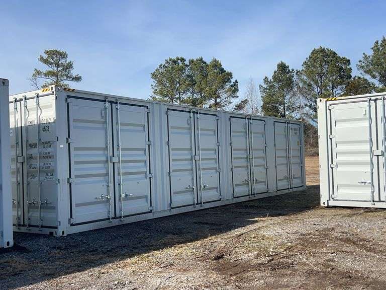 40' HQ SHIPPING CONTAINER WITH 4SIDE DOORS & 1REAR DOOR