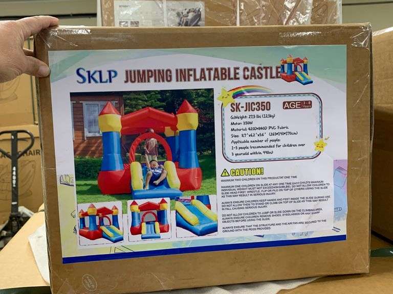 UNUSED 39X39X48cm INFLATABLE CASTLE
