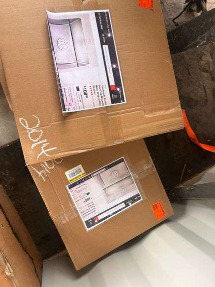 QTY (2) HOME DEPOT STAINLESS BOWL TOP MOUNT DROP IN SINK