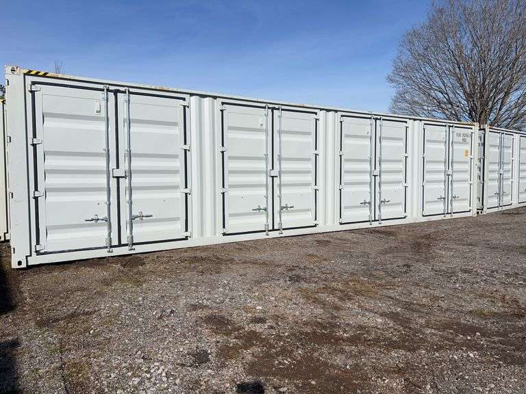 40' HQ SHIPPING CONTAINER WITH 4SIDE DOORS & 1REAR DOOR