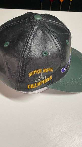 Vintage leather Packers Super Bowl hat